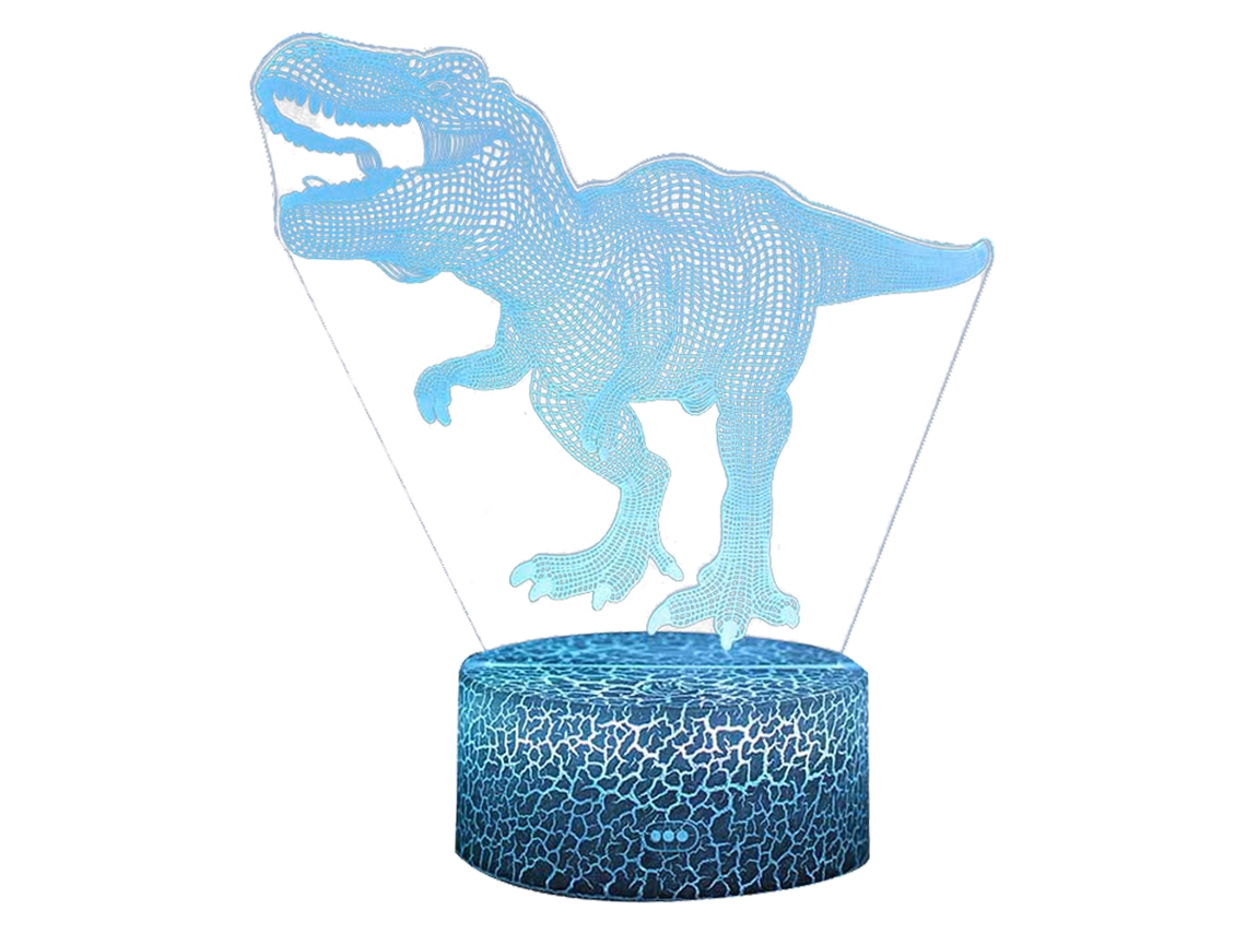 Série Dinossauro Luz Noturna 3D - Racha Colorida 16 Núcleos - Lc-867 JEIIBRZUI
