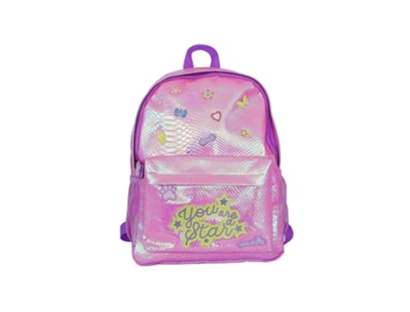 Mochila AMBAR New Magical World Holo 2023 Rosa 41X30X15Cm 6161200430022