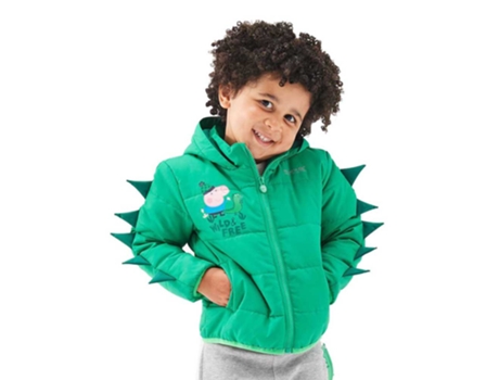 Casacos REGATTA Jaqueta Peppa Pig Padded Verde 4-5 Years Rapaz