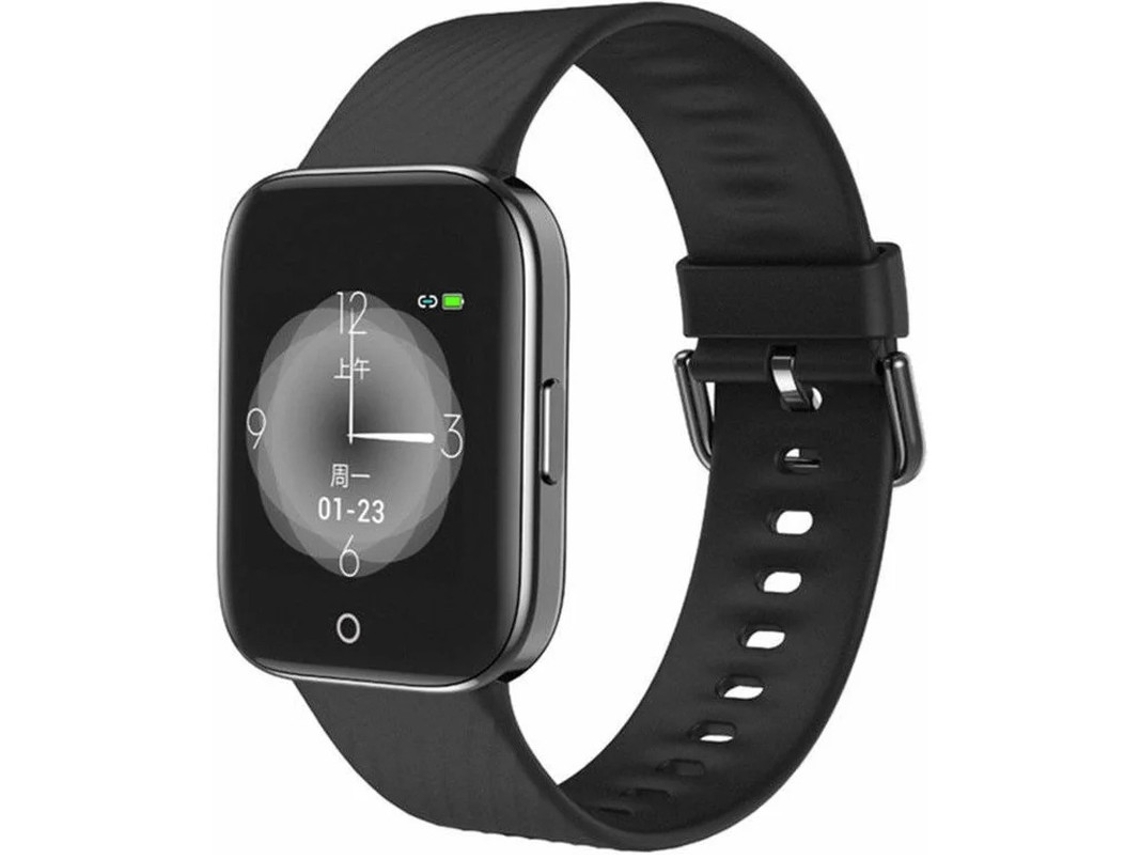 Reloj inteligente Yizhood X2 con monitor de actividad física, frecuencia cardíaca, presión arterial, oxígeno en sangre y sueño (negro)