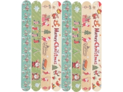 Lot De 12 Limes À Ongles À Grain De Navidad, Taille Standard
