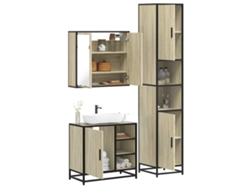 Piezas Conj. Muebles de baño derivados de madera de roble Sonoma Wsd14394 Lovely Home