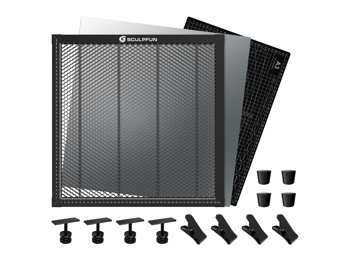 Plataforma de Sobremesa SCULPFUN H3 400x400mm para Máquina de Grabado y Corte Láser