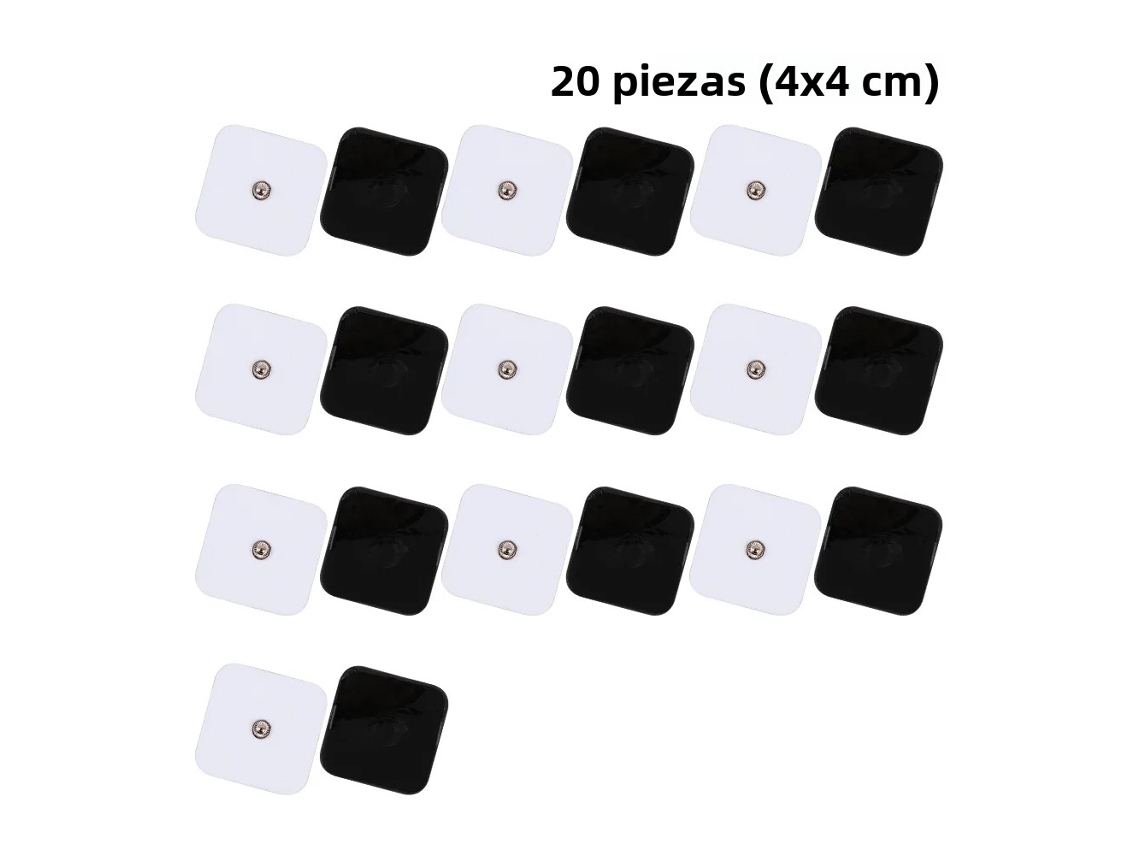 (20 Piezas, 4x4cm) Parches De Estimulación Muscular Ems Para Masaje.