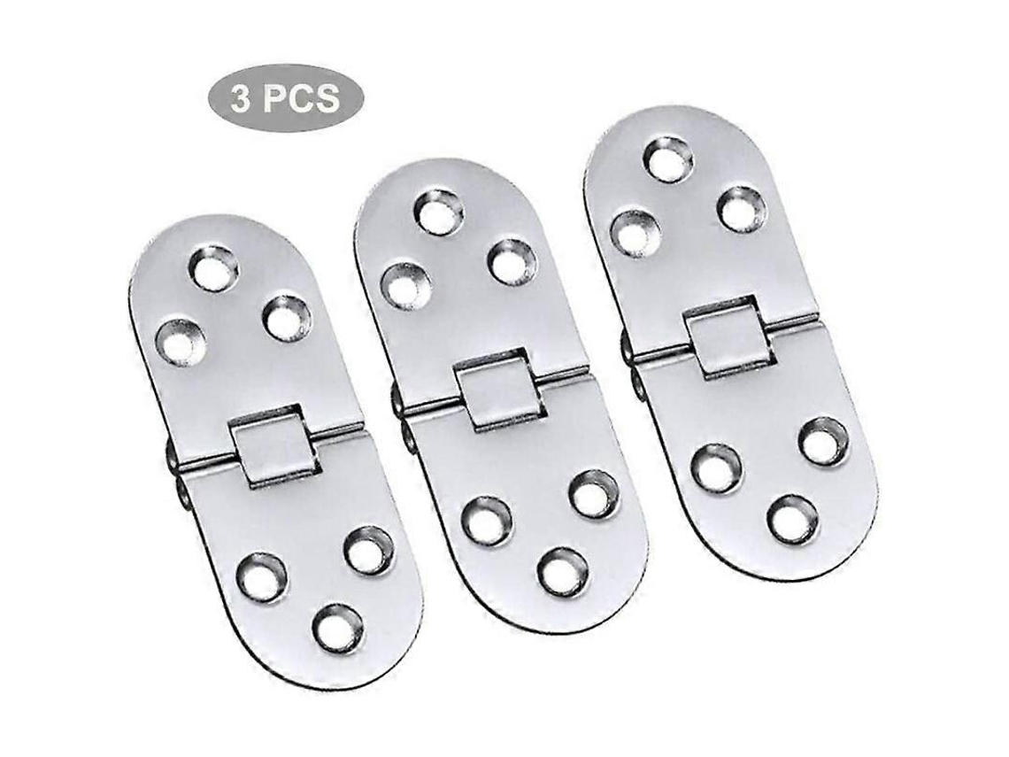 3 Bisagras De Mesa De Aleación Acero Inoxidable Bisagras Plegables Para Mesa Escritorio Máquina Cajón Puerta Ventana