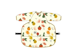 Baberos ajustables de longitud completa para bebés con mangas, diseños artísticos y patrones adorables para niños pequeños.