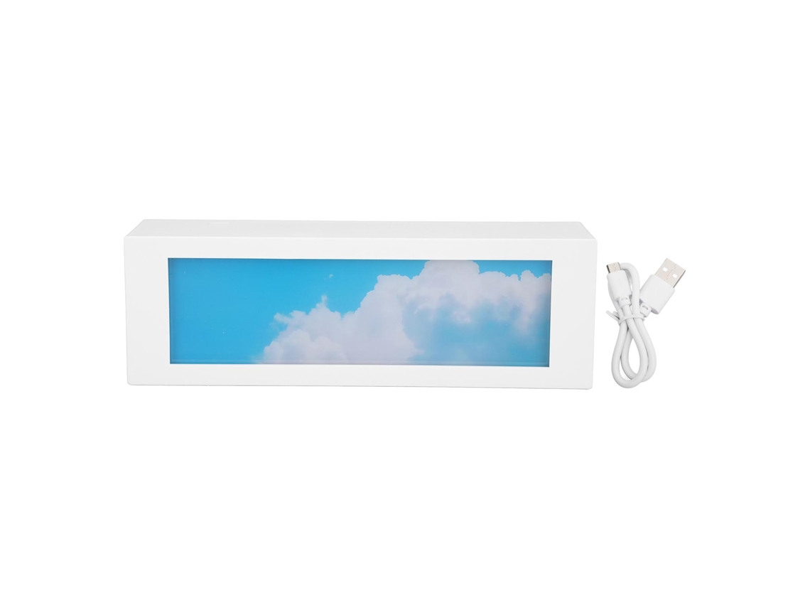 Lámpara de mesa nocturna táctil con 3 niveles de intensidad, recargable por USB.