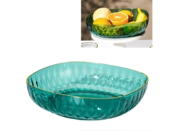 Elegante frutero multifuncional grande para servir aperitivos, ensalada de frutas secas o como mesa de centro en el salón.