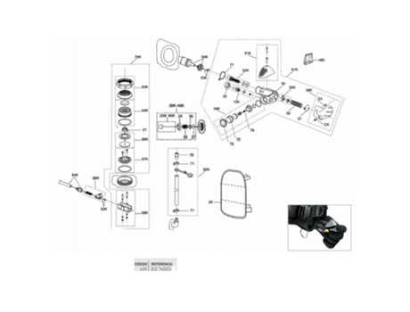 Tampa de Aço Inoxidável e Anel de Válvula Superior Fcs Pretocressi