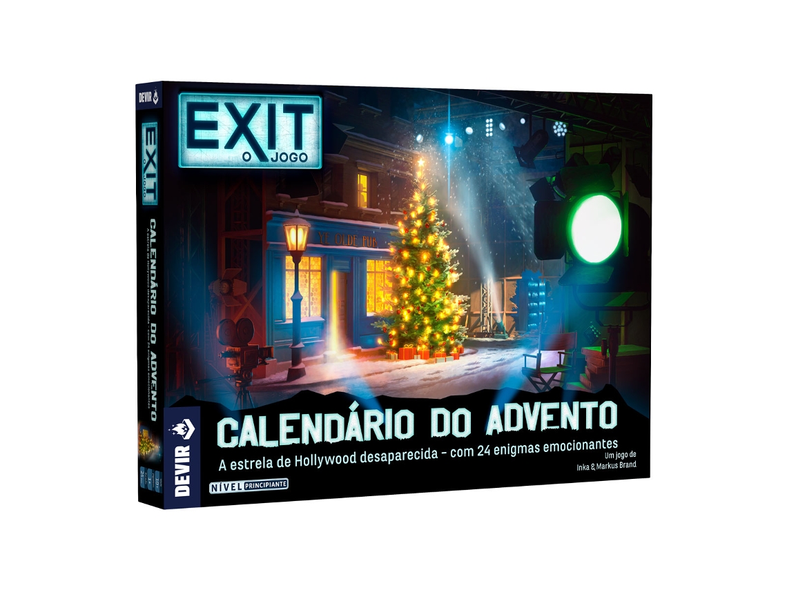 Juego de Mesa DEVIR Exit: Calendario de Adviento – La Estrella de Hollywood Desaparecida (Edad mínima recomendada: 10 años)