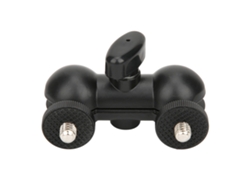 NEVEANCE Soporte Doble en Aleación de Aluminio Ligero y Duradero para Monitor EVF, Brazo Mágico Multifuncional para Cámara Gopro/YI