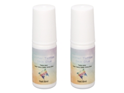 2pcs Cola De Glitter Cosmético Para Pele 8ml Para Olhos Cabelo Rosto - Água Resistente E Seguro