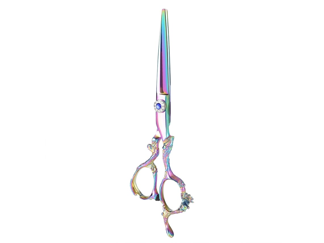 Tesoura profissional de corte e desbaste para cabeleireiro e barbearia, modelo 03, 2026