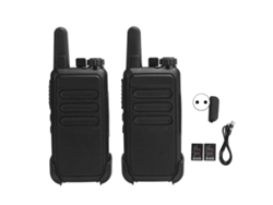 Walkie-talkies Portátiles Recargables Por Usb Con Clip Trasero, 16 Canales, 400-470 Mhz.