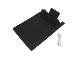 Alfombrilla De Ratón Inalámbrica Con Soporte Para Teléfono, Plegable, Usb, Negra, Para Pc, Portátil, Escritorio, Juegos, Oficina.
