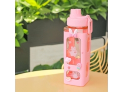2026-27724-botella Térmica Portátil Para Niños, Anti-fugas, Diseño Único Rosa, Ideal Para Regalos
