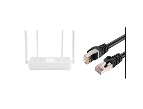 Router Wifi 6-Mesh E 5-Core Repetidor de Router de Doble Banda con 4 Antenas (Ax5- 5M Cable - Padrão Us)