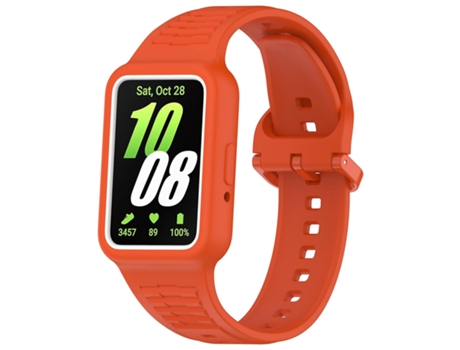 Correa Smartwatch Para Samsung Galaxy Fit3 Integrada Naranja VENISYMLIS