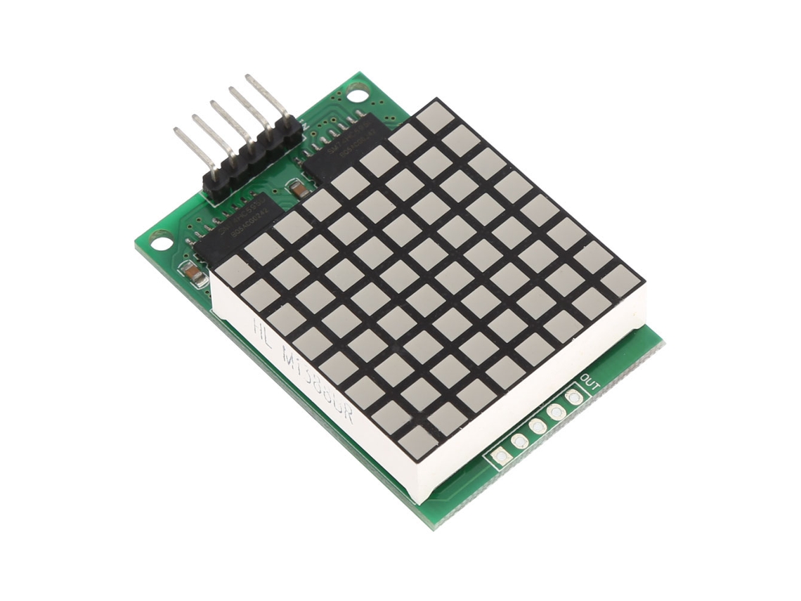 Módulo De Pantalla Led Roja, Matriz Cuadrada De 8x8 Con Píxeles De 3,0 Mm.