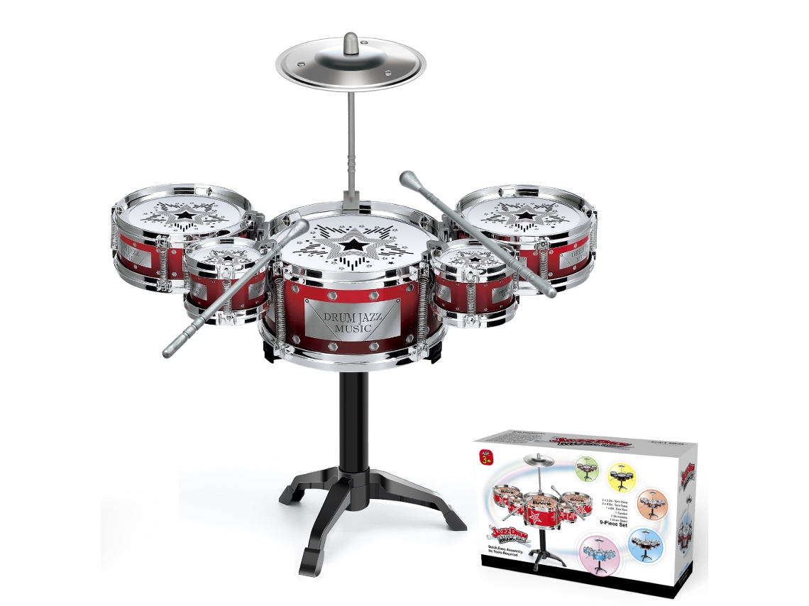 (Rojo) Pilas, Baterías, Educación Musical para Niños y Bebés, Juguetes, Instrumentos Musicales de Imitación