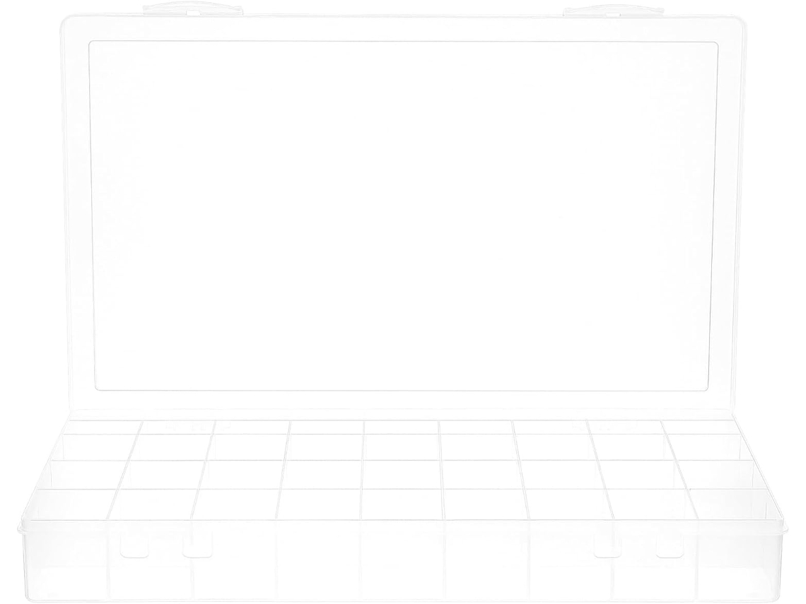 Caja De Almacenamiento Transparente Con 36 Compartimentos De Nuobesty Para Joyas, Cuentas Y Objetos Pequeños.