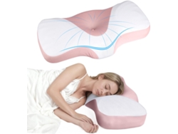 Almohada Cervical De Espuma Viscoelástica, Almohada Ergonómica De Apoyo, Almohada Para Dormir Cómoda, Rosa Digitallab