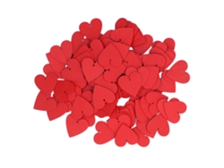 100 Corazones De Madera Blanca Con Superficie Brillante Para Regalos Y Manualidades Diy