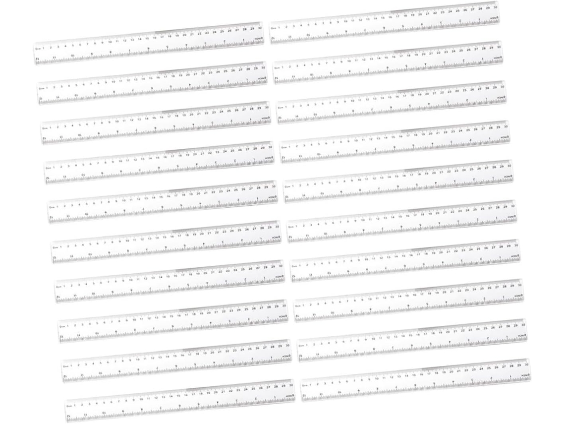 Juego De 50 Reglas De Escritorio Ergonómicas De 30 Cm Para Arte E Ingeniería.