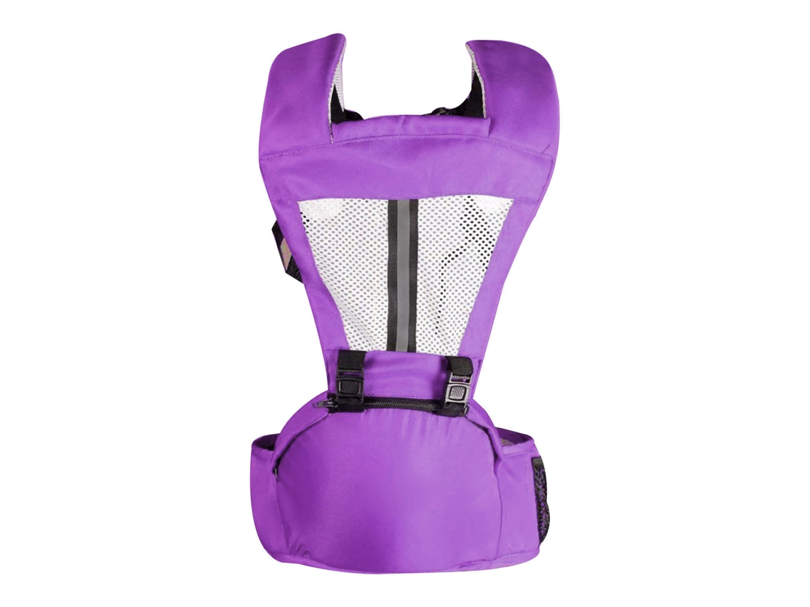 Portabebés Con Asiento De Cadera, Doble Uso, Buena Sujeción, Multifuncional, Morado