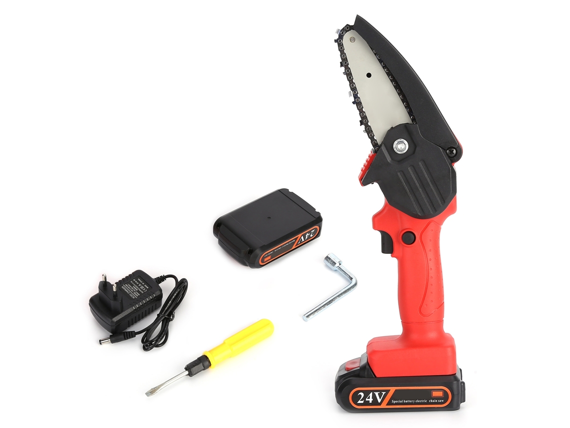 Motosierra Eléctrica Portátil Recargable, De Mano, De 4 Pulgadas, Para Jardín.