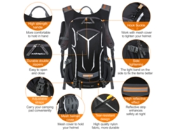 Mochila Impermeable De 18 Litros Para Ciclismo Con Funda Para La Lluvia, Ideal Para Acampada Al Aire Libre, Montañismo Y Ciclismo.