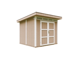 Caseta Jardin paneles a base de Madera LP SmartSide 5,9 m² con Suelo y Baldosas Bituminosas - L279xA294xA237 cm - TIMBELA M903A - TERRA BROWN