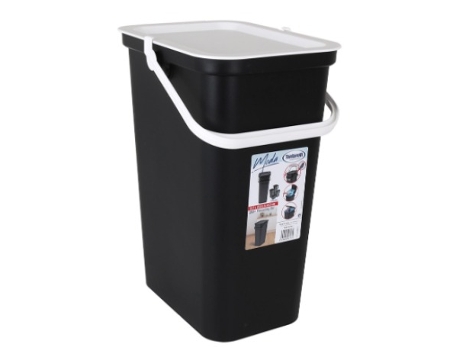 Cubo de Basura para Reciclaje Tontarelli Moda 24 L Blanco