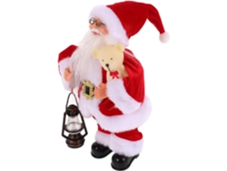 Muñeco De Peluche Musical Eléctrico De Papá Noel Que Baila Y Mueve La Barriga.