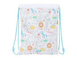 Mochila con cordón Safta Zoo Beige (26 x 34 x 1 cm)