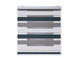 Estor Noche y Día Plus com Acabados de Aluminio STORESDECO (250 x 180 cm - Multicolor)