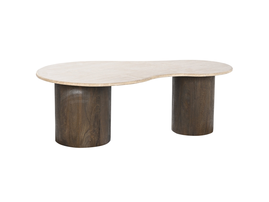 Mesa Centro Mango Piedra Beige 120x70x40cm
