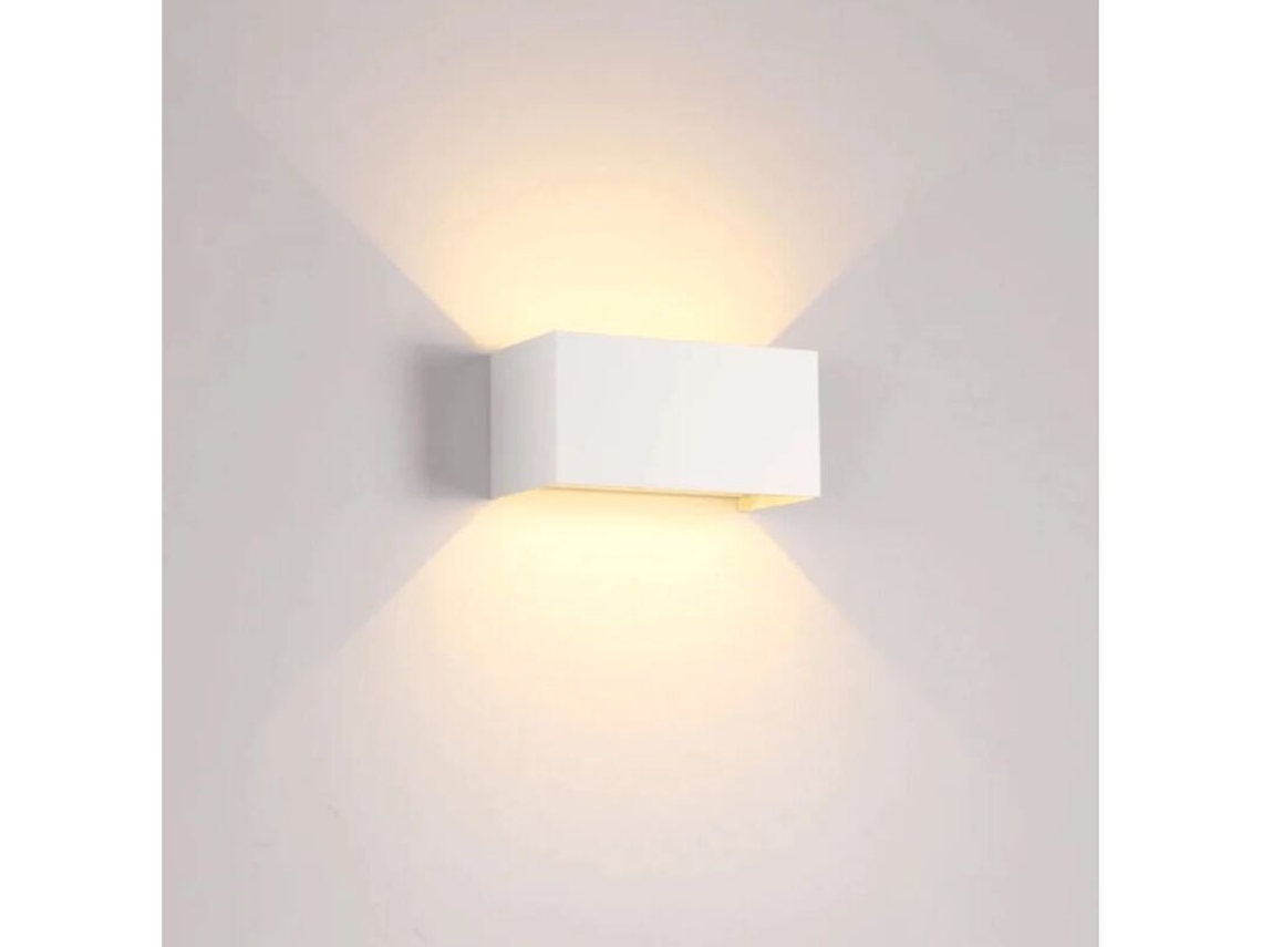 Aplique De Pared Led Para Exteriores De 12 W, Superbrillante E Impermeable.