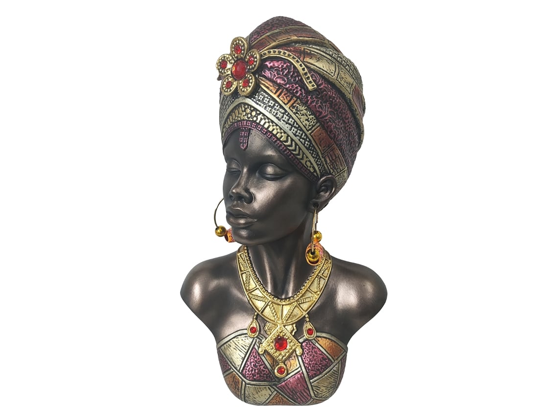 ORIGEN Home Decor Africana Africanas Y Elefantes | Gris - 30x18x13cm BY SIGRIS
