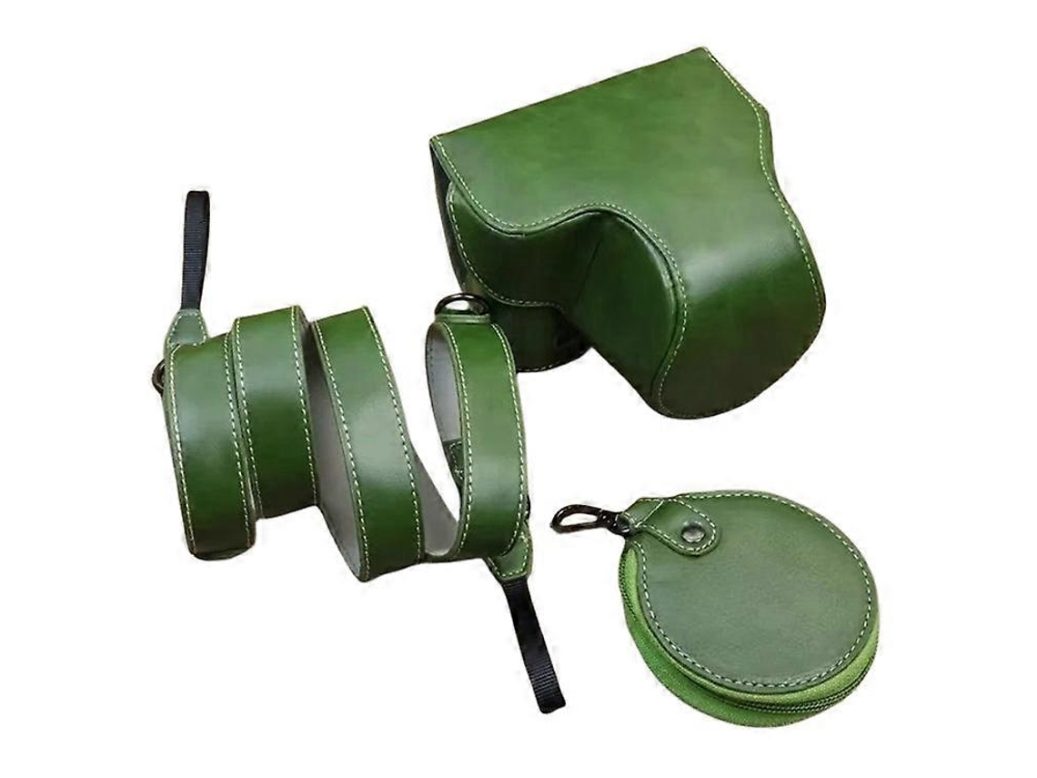 Bolsa de piel sintética desmontable para cámara Sony Zv E1, funda protectora con ranura para batería y funda para lente Facpoet