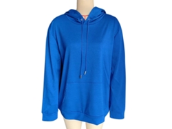 Sudadera Con Capucha De Manga Larga Para Hombre, Elegante, Con Bolsillos, De Punto Informal, Azul, Talla 2xl