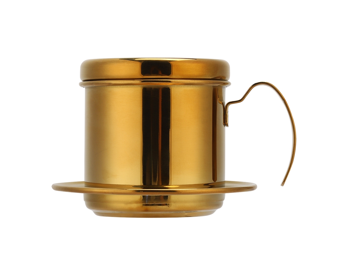 Cafetera Vietnamita De Acero Inoxidable Con Filtro, Cafetera De Goteo Portátil Para El Hogar O La Oficina.