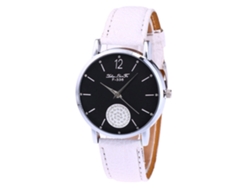 Reloj De Pulsera Analógico De Cuarzo Con Correa De Pu Para Mujer Zhoulianfa (blanco)