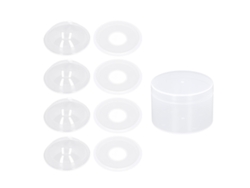 Juego De 4 Copas Recolectoras De Leche Materna De Silicona, Portátiles Y Antiderrame, Con Tapa.