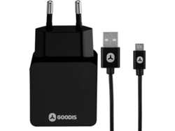 Cargador Adaptador de viaje GOODIS 5V/2.4A + Cable M.USB — 2400 mAh | 5 V