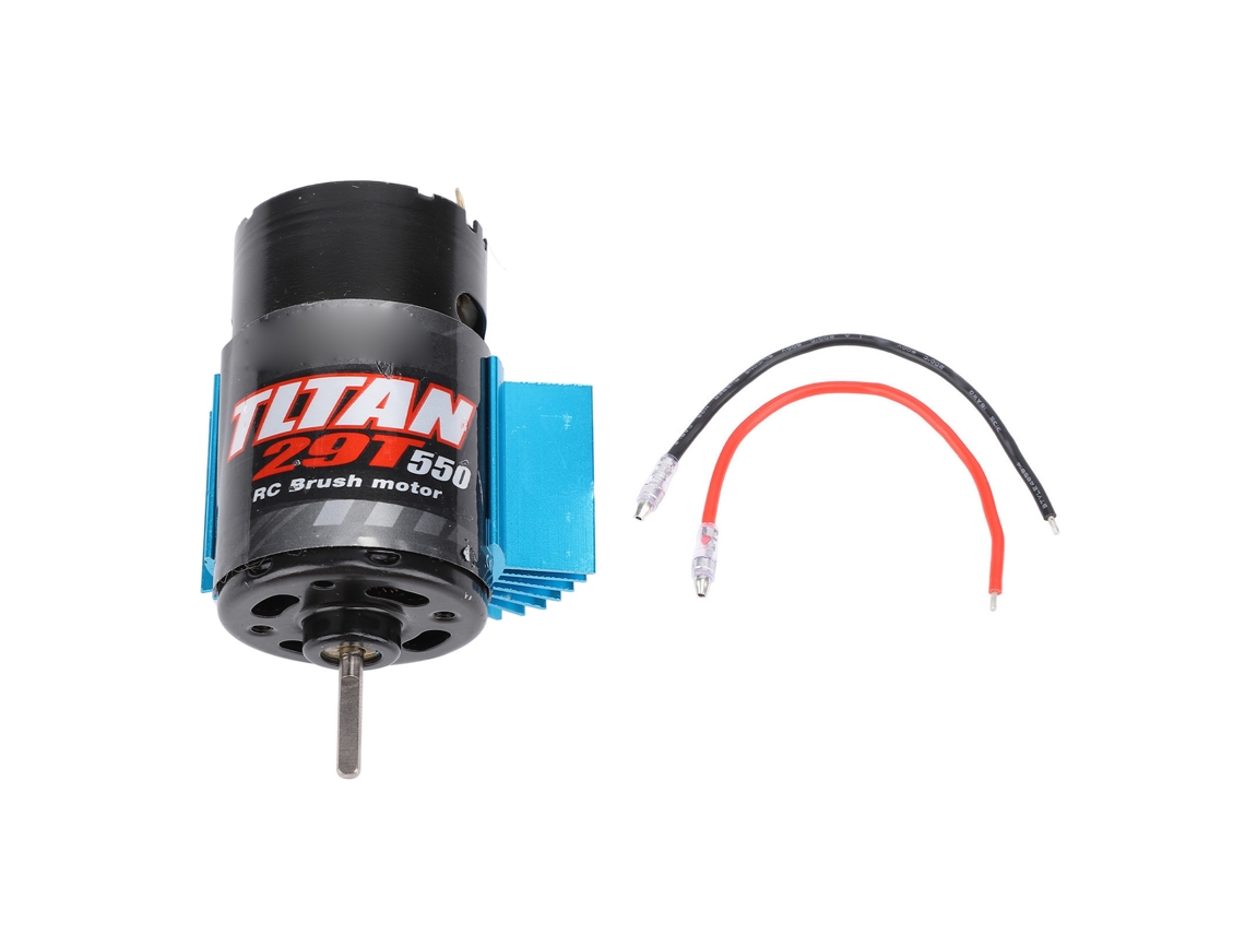 Motor Universal Para Coches Rc 550 Con Disipador De Calor Azul Para Axial Scx10 Hpi Redcat Jl 90046 29t 7.4-11.1v