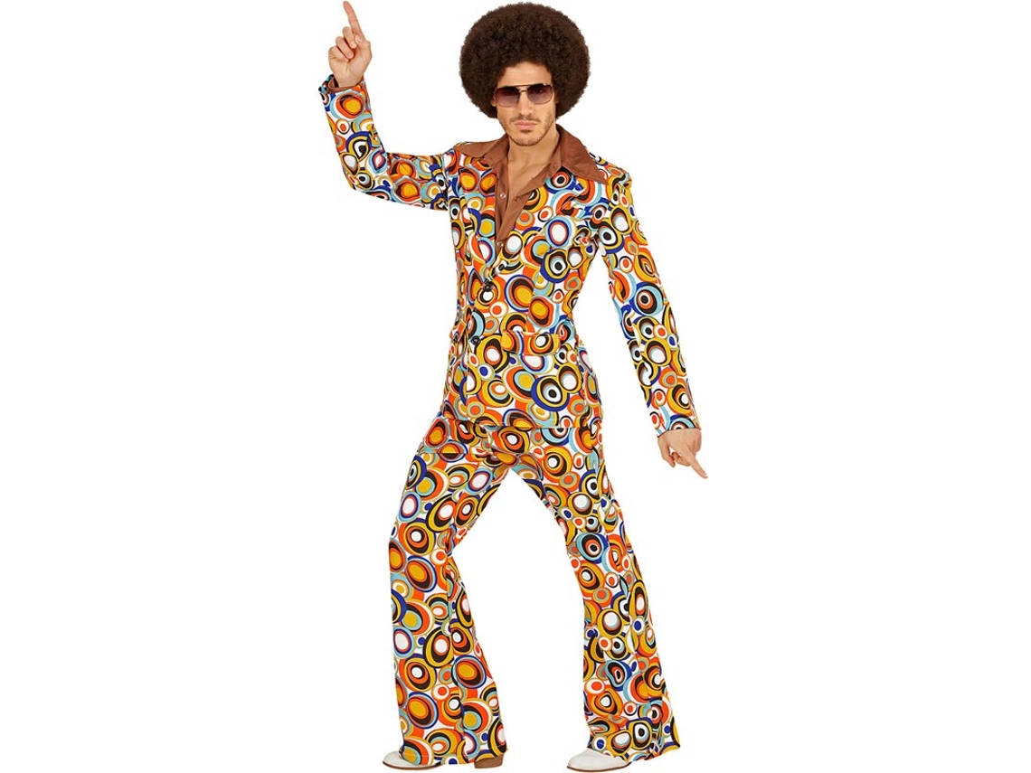 Disfraz de los años 70 Burbujas multicolor para hombre