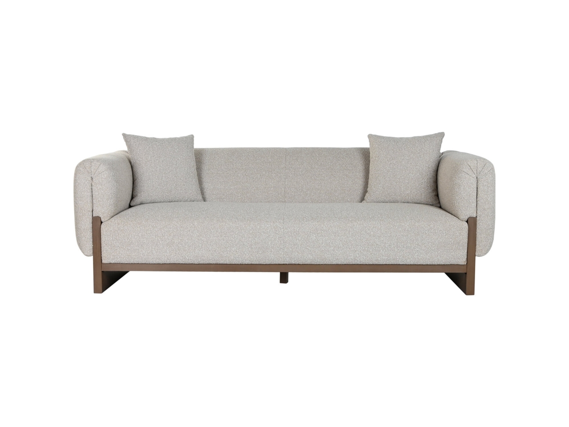 Sofá Boxwood de poliéster crudo, 220x95x77cm ALEXANDRA HOUSE LIVING