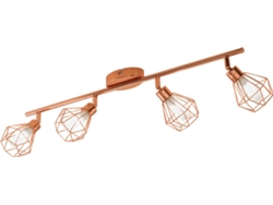 REGUA EGLO ZAPATA 4X3W 4X360LM  COBRE