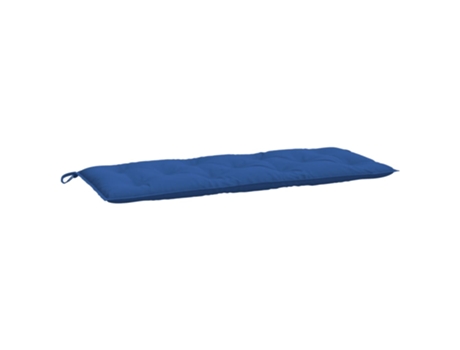 Cojín De Banco De Jardín VIDAXL Azul Tela (120x50x7 cm)